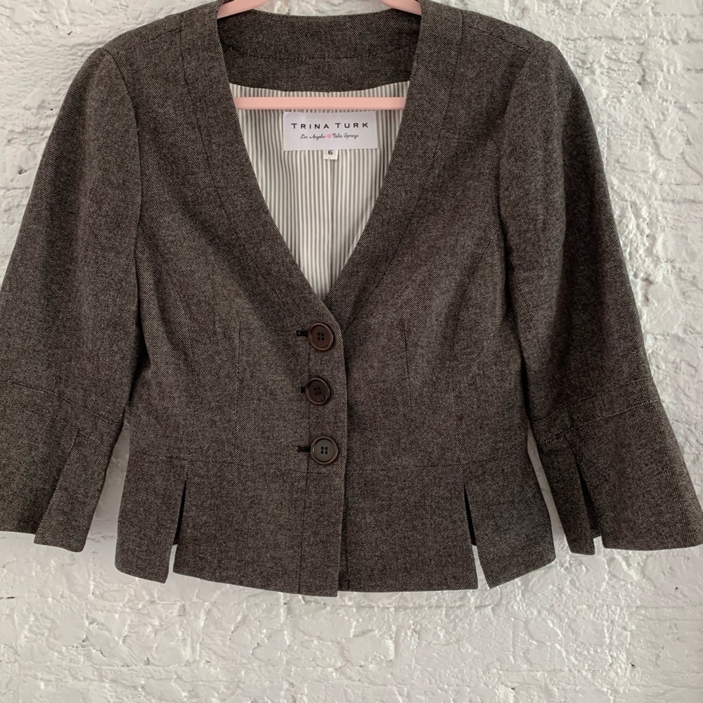 Trina Turk Brown Jacket, Size 6